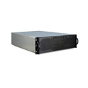 Inter-Tech 3U-30255 Rack Noir, Acier inoxydable
