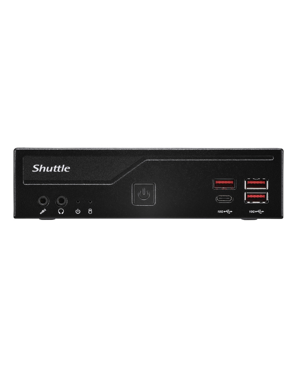 Shuttle Slim PC DB860 , S1851, 2x HDMI, 1x DP, 1x USB-C (DP), 1x 2.5", 1x M.2, 2x LAN (Intel 1G + 2.5G), 2x COM, fonctionnement 