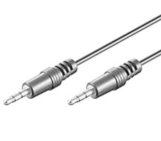 MediaRange 1m, 3.5mm - 3.5mm câble audio 3,5mm Noir