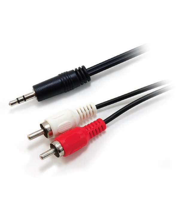 Equip 14709207 câble audio 2,5 m 3,5mm 2xRCA Noir