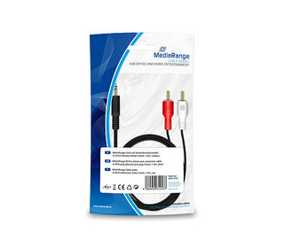 MediaRange MRCS164 câble audio 1 m 2xRCA 3,5mm Noir