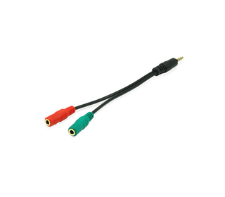 Equip 147943 câble audio 1,5 m 2x3.5mm 3,5mm Noir