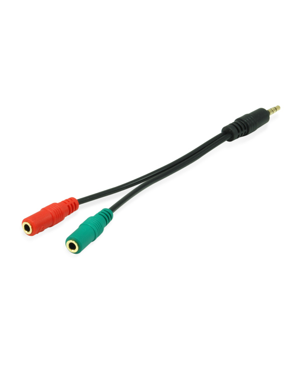 Equip 147943 câble audio 1,5 m 2x3.5mm 3,5mm Noir