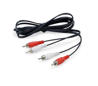 Equip 147094 câble audio 2,5 m 2xRCA Noir