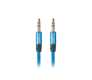 Lanberg CA-MJMJ-10CU-0020-BL câble audio 2 m 3,5mm Bleu