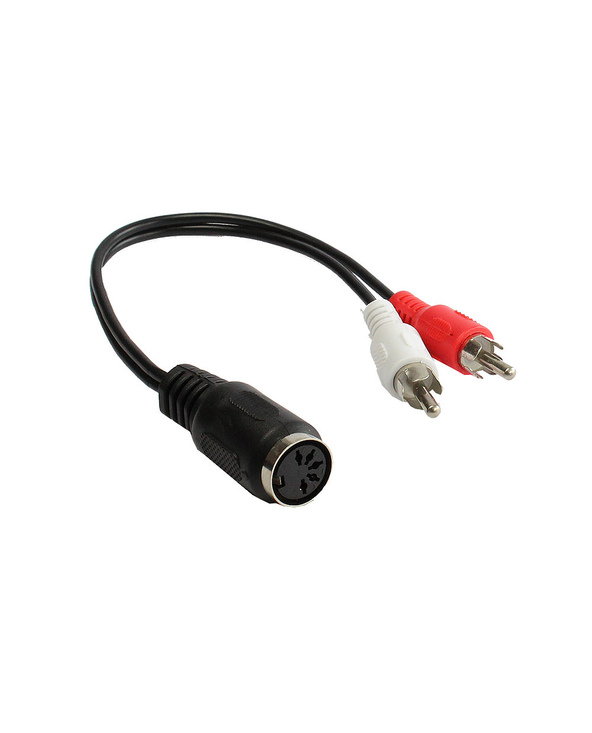 Alcasa AD-5B2CS câble audio 0,2 m 2xRCA DIN (5-pin) Noir, Rouge, Blanc