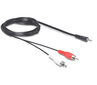 DeLOCK 84277 câble audio 10 m 3,5mm 2xRCA Noir