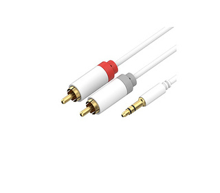 shiverpeaks FL31-34156 câble audio 1,5 m 3,5mm 2xRCA Blanc