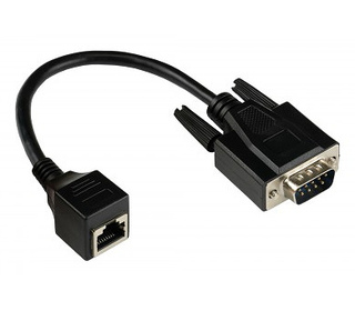 Alcasa 4945-MF changeur de genre de câble RJ-45 RS232 Noir