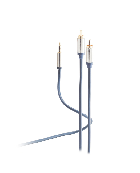 Flexline FL31-32151 câble audio 1,5 m 3,5mm 2xRCA Bleu