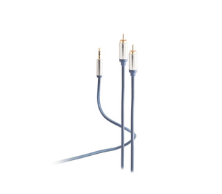Flexline FL31-32051 câble audio 5 m 3,5mm 2xRCA Bleu