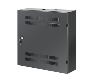 Intellinet Coffret mural 19" extra-plat avec rails 4U horizontaux et 2U verticaux, profondeur 170 mm, idéal AV/multimédia/survei