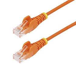StarTech.com Câble Ethernet CAT6 Orange Fin de 1,5m, Sans Accroc, 100W PoE, UTP, LSZH, Fil de Cuivre Pur 28AWG, Cordon Patch Rés