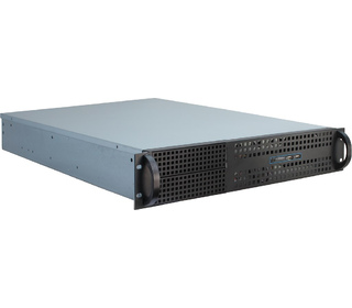 Inter-Tech 2U-2129N Rack Noir, Argent