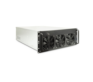 Inter-Tech 4F28 Rack Noir, Argent