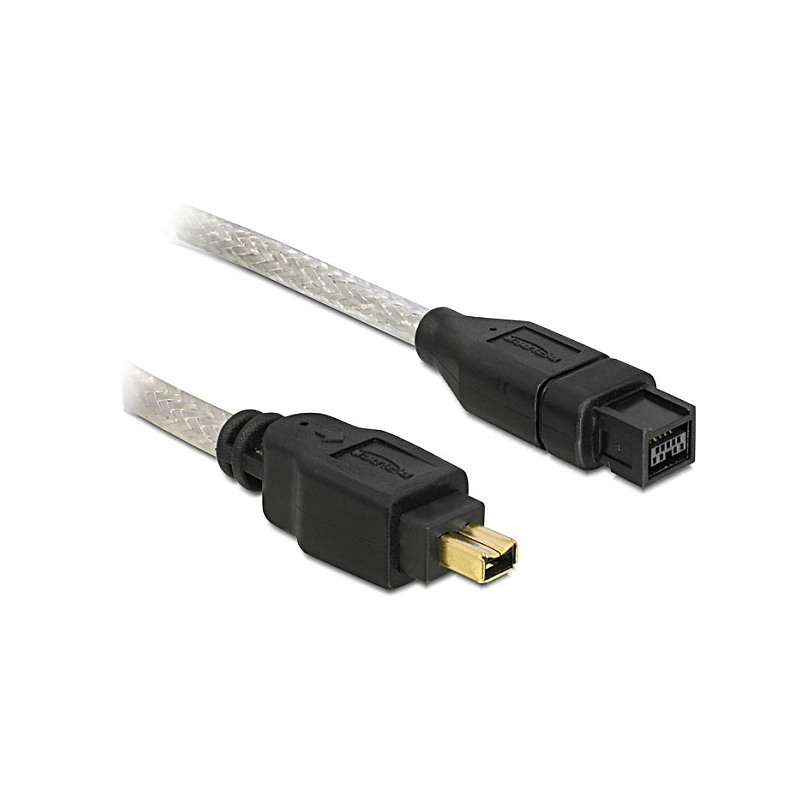 DeLOCK FireWire A/B, 1.0m 1 m Gris