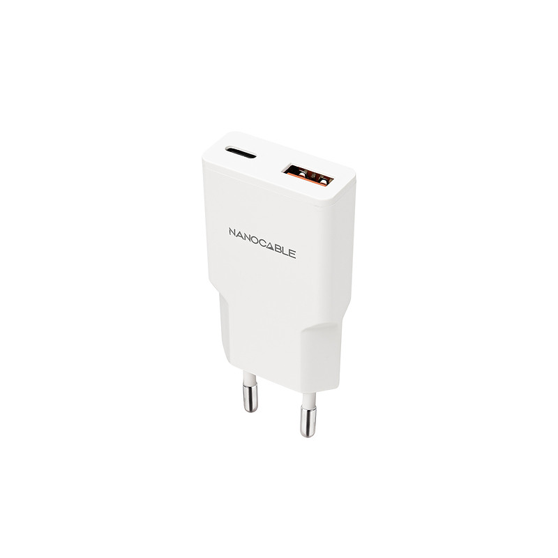 Nanocable 10.10.2028 chargeur d'appareils mobiles Smartphone Blanc Secteur Charge rapide Intérieure