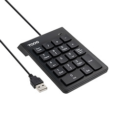 TooQ TQK-2001-B clavier Bureau USB Non Noir