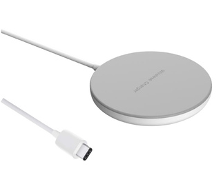 DLH DY-AU4725 chargeur d'appareils mobiles Smartphone Argent, Blanc USB Recharge sans fil Intérieure