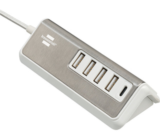 Brennenstuhl 1508230 chargeur d'appareils mobiles Universel Acier inoxydable, Blanc Secteur Intérieure