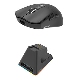 Oniverse - Souris gaming sans fil Vanguard + Dock - Nocta Black (PC)