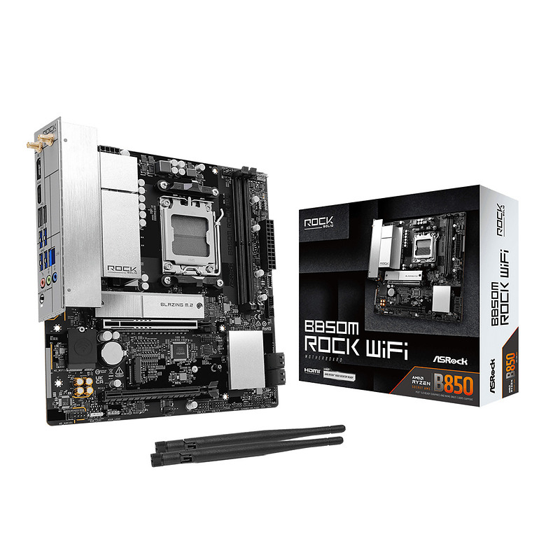 Asrock B850M Rock WiFi AMD B850 Emplacement AM5 micro ATX