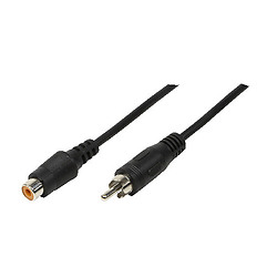 LogiLink RCA - RCA, 5m câble audio Noir