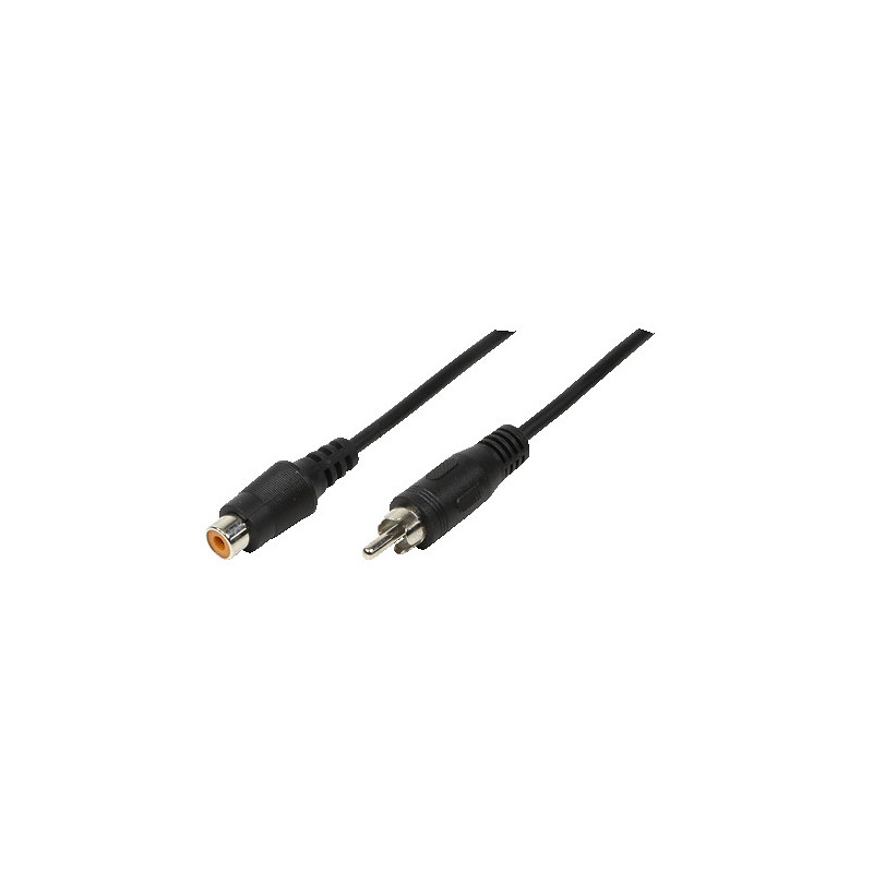 LogiLink RCA - RCA, 5m câble audio Noir