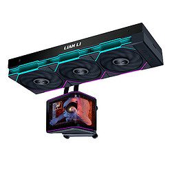Lian Li HydroShift II OLED Curved 360P28 Processeur Kit watercooling 12 cm Noir 1 pièce(s)