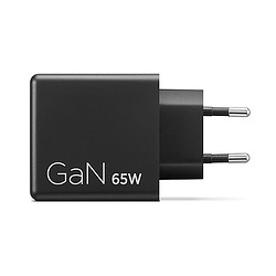 Lenovo Dual USB-C 65W GaN Charger Universel Noir Secteur Intérieure