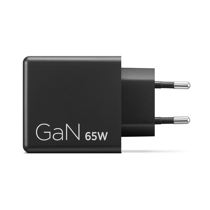 Lenovo Dual USB-C 65W GaN Charger Universel Noir Secteur Intérieure