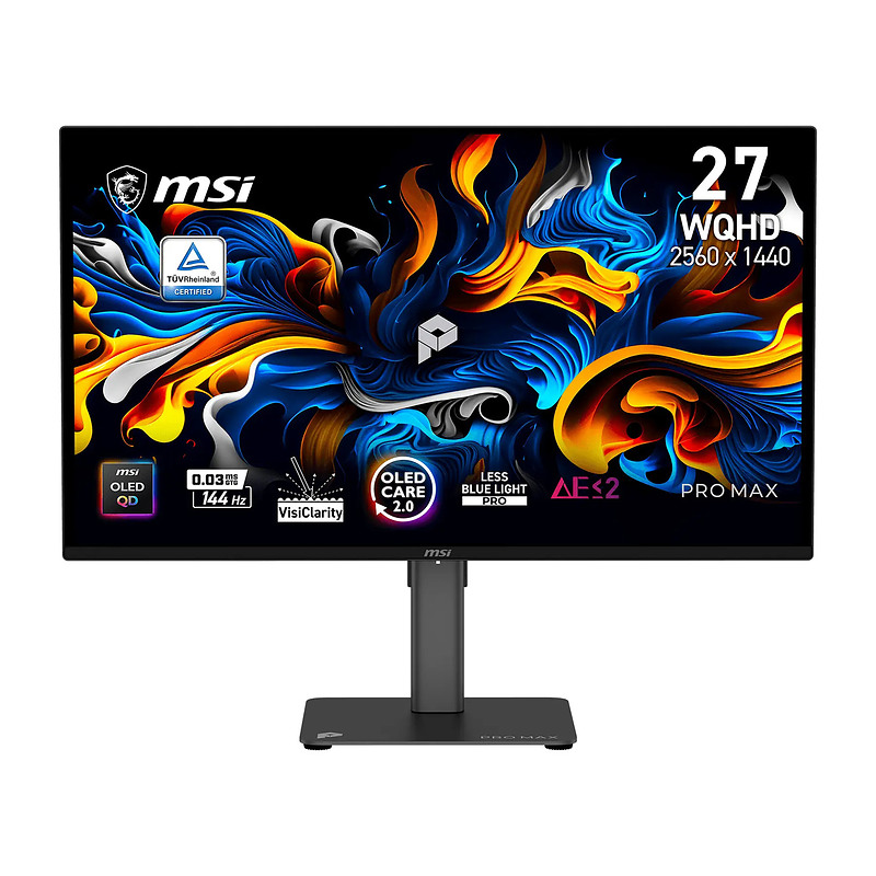 MSI PRO MAX 271QPX14G 26.5" QD-OLED Quad HD 0,03 ms Noir