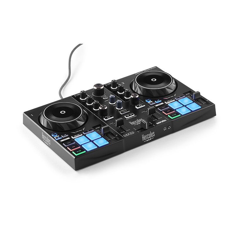 Hercules DJControl Inpulse 200 MK3 – Le contrôleur DJ idéal pour commencer à mixer – Logiciels et tutoriels inclus – Streaming d
