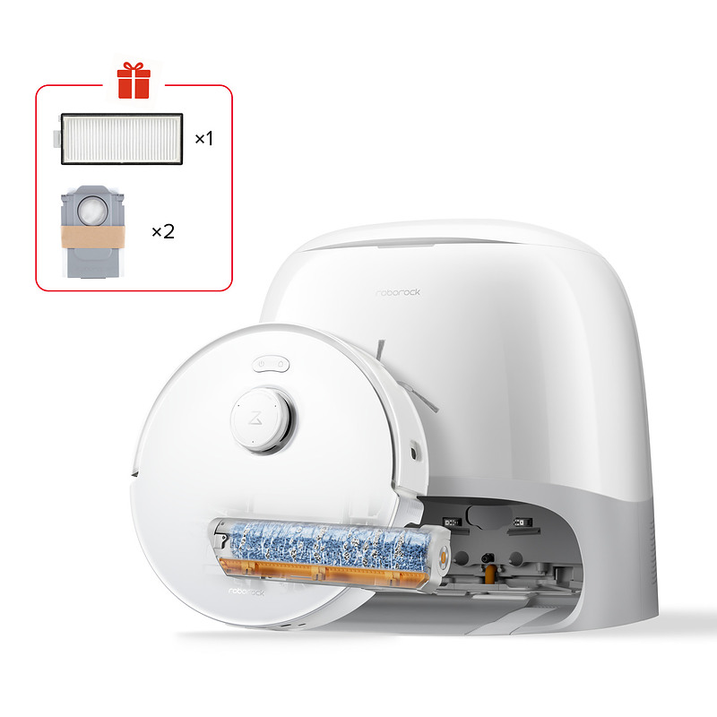 Roborock Qrevo Curv 2 FlowX 0,324 L Blanc