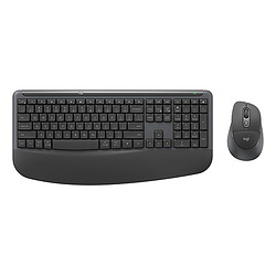 Logitech Signature Comfort Plus Combo MK880 clavier Souris incluse Universel RF sans fil + Bluetooth AZERTY Français Graphite