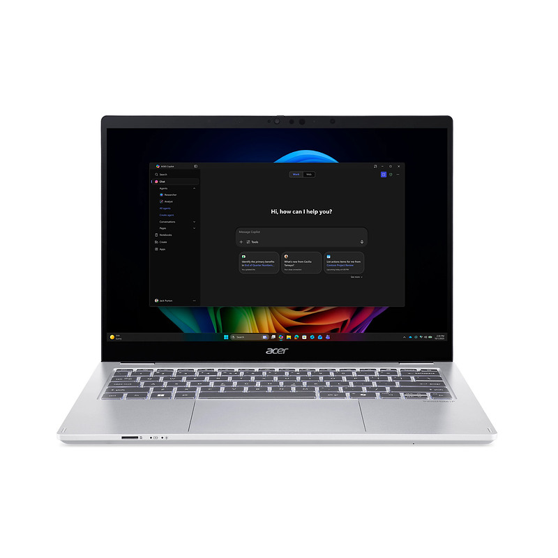 Acer TravelMate ORDINATEUR PORTABLE 2 EN 1 P4 SPIN 14 AI TMP414RN-56-TCO TMP414RN-56-TCO-55LR 14" Intel Core Ultra 5 16 Go Argen