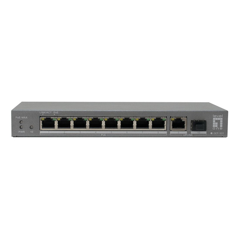 LevelOne GEP-1011 commutateur réseau Non-géré L2 Gigabit Ethernet (10/100/1000) Connexion Ethernet, supportant l'alimentation vi