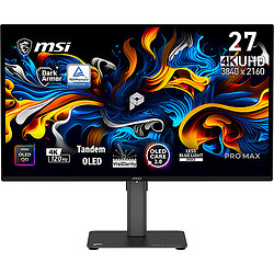 MSI Pro MAX 271UPX12G 26.5" QD-OLED Full HD Ultra large 0,03 ms Noir