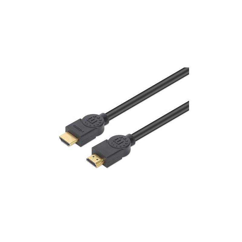 Manhattan Câble HDMI 4K@60Hz avec Ethernet, certifié CL3, 10 m, adapté à une installation encastrée, pour tous les appareils 4K 