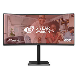 AOC E4 CU34E4CV 34" LCD UltraWide Quad HD 4 ms Noir