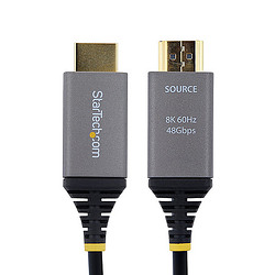 StarTech.com Câble Optique Actif Hybride (AOC) HDMI 2.1 de 15m, CMP Plenum, 8K 60Hz, 48 Gbps, Câble HDMI 2.1/2.0 Certifié Ultra 