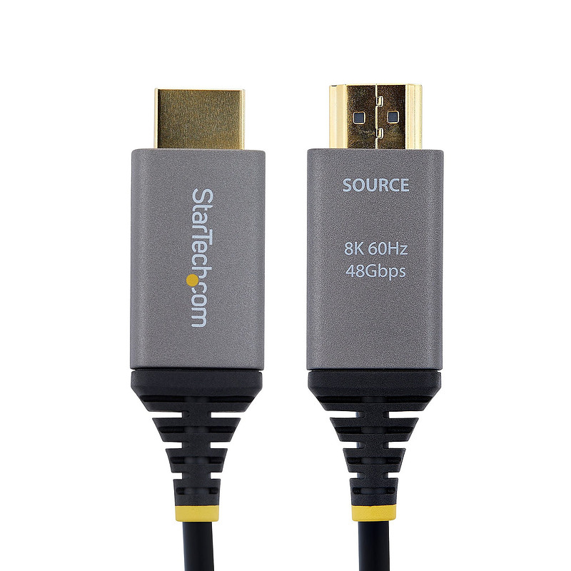 StarTech.com Câble Optique Actif Hybride (AOC) HDMI 2.1 de 15m, CMP Plenum, 8K 60Hz, 48 Gbps, Câble HDMI 2.1/2.0 Certifié Ultra 