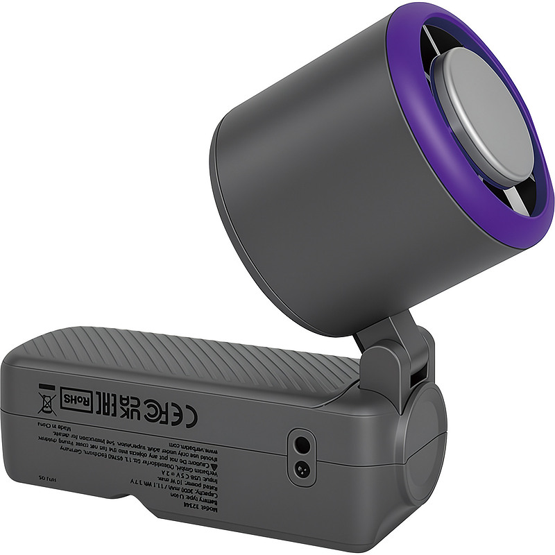 Verbatim 32349 brumisateur et ventilateur portable personnel Violet, Gris