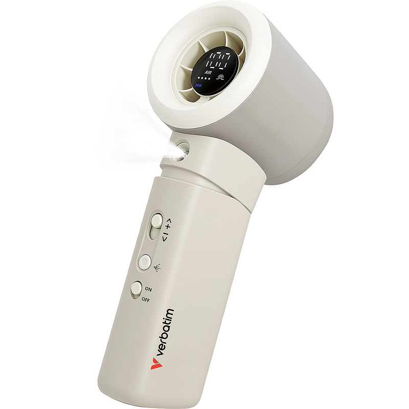 Verbatim 32344 brumisateur et ventilateur portable personnel Blanc, Argent