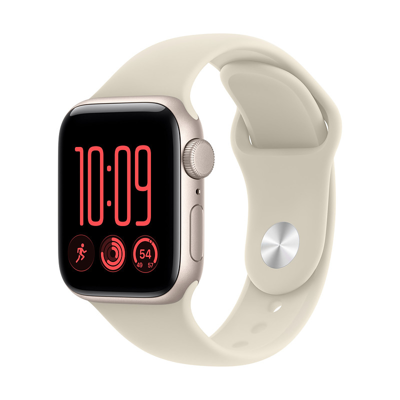 Apple Watch SE (3nd generation) OLED 40 mm Numérique 324x394 pixels Écran tactile Beige Wifi GPS (satellite)