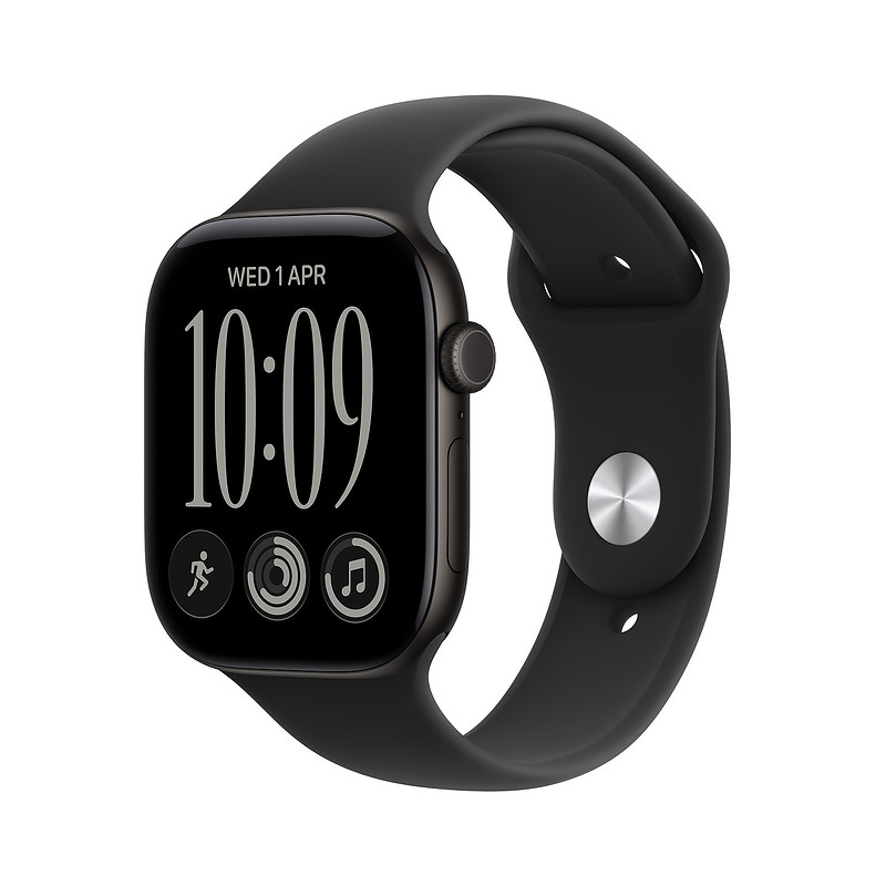 Apple Watch Series 12 OLED 42 mm Numérique 374x446 pixels Écran tactile Noir Wifi GPS (satellite)