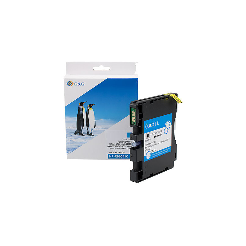 G&G 14000 cartouche d'encre 1 pièce(s) Compatible Rendement élevé (XL) Cyan