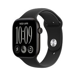 Apple Watch Series 12 OLED 46 mm Numérique 416x496 pixels Écran tactile Noir Wifi GPS (satellite)