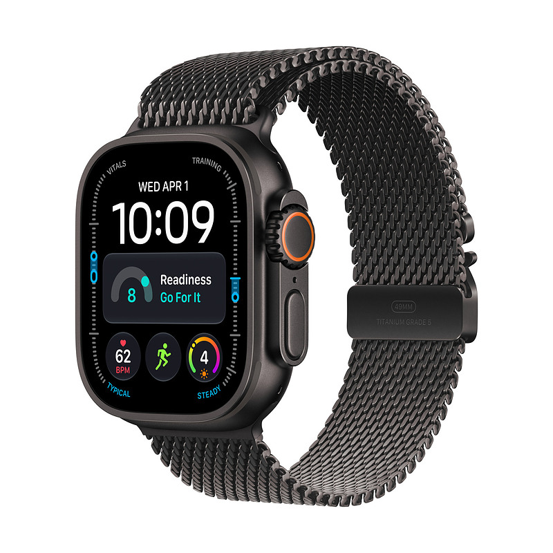 Apple Watch Ultra 4 OLED 49 mm Numérique 422x514 pixels Écran tactile 5G Noir Wifi GPS (satellite)