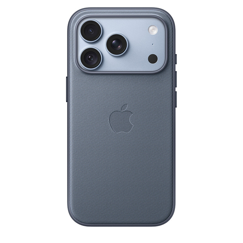 Apple Coque en tissage technique avec MagSafe pour iPhone 18 Pro - Bleu chambray